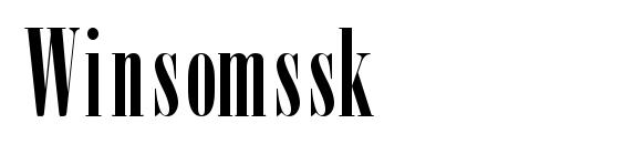 Шрифт Winsomssk