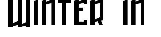 Winter in Gotham Font