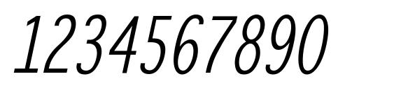 Winterthurcondensedoblique Font, Number Fonts