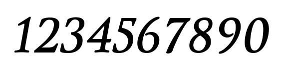 WinthorpeSb Italic Font, Number Fonts