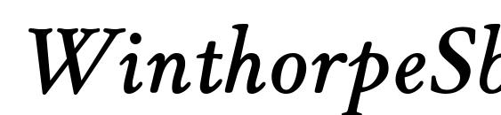 Шрифт WinthorpeSb Italic
