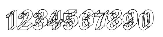 Wireframe Font, Number Fonts