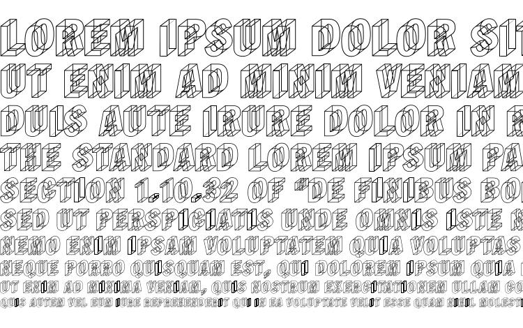 specimens Wireframe font, sample Wireframe font, an example of writing Wireframe font, review Wireframe font, preview Wireframe font, Wireframe font