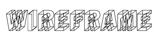 Wireframe font, free Wireframe font, preview Wireframe font