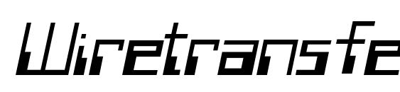 Шрифт Wiretransferssk italic