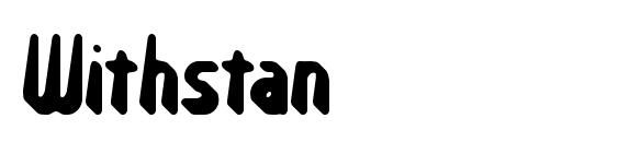 шрифт Withstan, бесплатный шрифт Withstan, предварительный просмотр шрифта Withstan