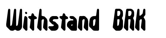 Withstand BRK font, free Withstand BRK font, preview Withstand BRK font