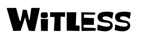 шрифт Witless, бесплатный шрифт Witless, предварительный просмотр шрифта Witless