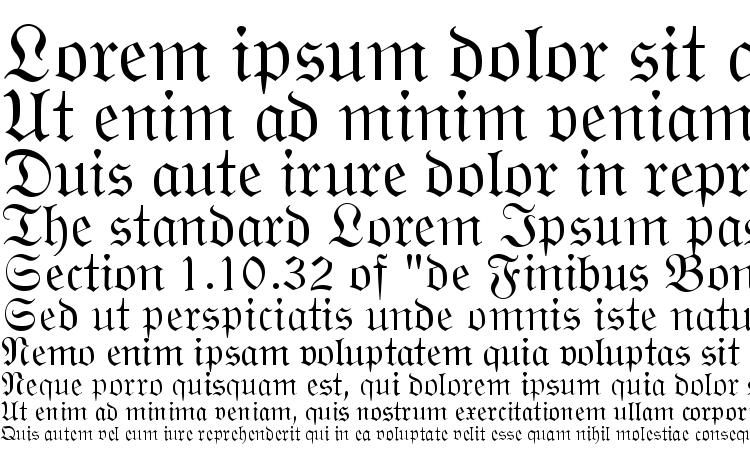 specimens Wittenberger Frakt MT font, sample Wittenberger Frakt MT font, an example of writing Wittenberger Frakt MT font, review Wittenberger Frakt MT font, preview Wittenberger Frakt MT font, Wittenberger Frakt MT font