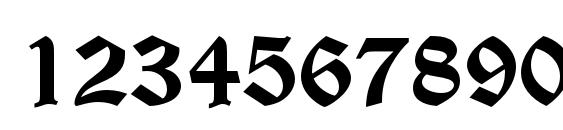 WittenbergerFrakturMTStd Bd Font, Number Fonts