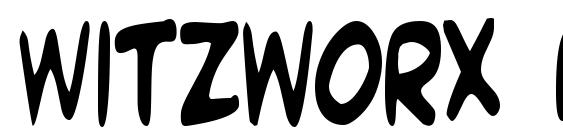 Witzworx Regular font, free Witzworx Regular font, preview Witzworx Regular font