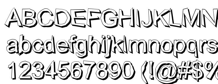 glyphs Wobbly (shadow) font, сharacters Wobbly (shadow) font, symbols Wobbly (shadow) font, character map Wobbly (shadow) font, preview Wobbly (shadow) font, abc Wobbly (shadow) font, Wobbly (shadow) font