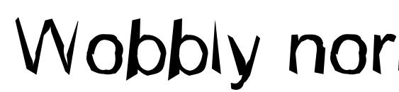 шрифт Wobbly normal, бесплатный шрифт Wobbly normal, предварительный просмотр шрифта Wobbly normal