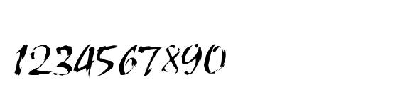 WolfsRain Font, Number Fonts