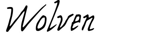 Wolven font, free Wolven font, preview Wolven font