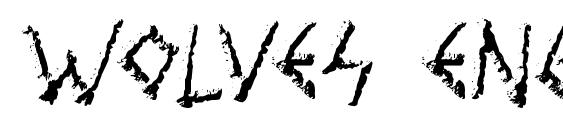 шрифт Wolves engraven, бесплатный шрифт Wolves engraven, предварительный просмотр шрифта Wolves engraven