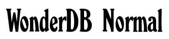 WonderDB Normal Font
