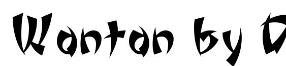 шрифт Wonton by Da Font Mafia, бесплатный шрифт Wonton by Da Font Mafia, предварительный просмотр шрифта Wonton by Da Font Mafia