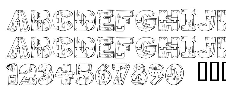 glyphs Wood Shapes font, сharacters Wood Shapes font, symbols Wood Shapes font, character map Wood Shapes font, preview Wood Shapes font, abc Wood Shapes font, Wood Shapes font