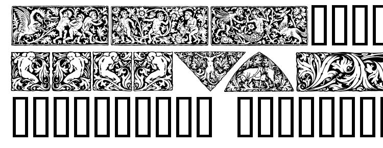 глифы шрифта Woodcut1, символы шрифта Woodcut1, символьная карта шрифта Woodcut1, предварительный просмотр шрифта Woodcut1, алфавит шрифта Woodcut1, шрифт Woodcut1