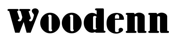 шрифт Woodenni, бесплатный шрифт Woodenni, предварительный просмотр шрифта Woodenni