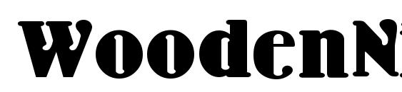 шрифт WoodenNickelBlack, бесплатный шрифт WoodenNickelBlack, предварительный просмотр шрифта WoodenNickelBlack
