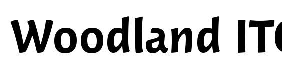 шрифт Woodland ITC Demi, бесплатный шрифт Woodland ITC Demi, предварительный просмотр шрифта Woodland ITC Demi