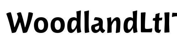 Шрифт WoodlandLtITC TT Bold
