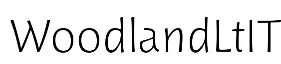 шрифт WoodlandLtITC TT, бесплатный шрифт WoodlandLtITC TT, предварительный просмотр шрифта WoodlandLtITC TT