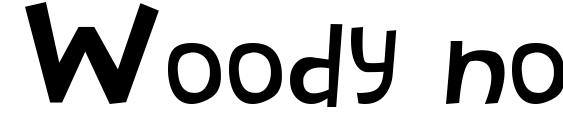 Woody normal Font