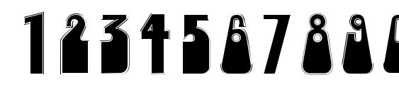 Woogiedisplayoutlinecapsssk regular Font, Number Fonts