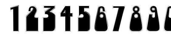 Woogiedisplayoutlinecapsssk Font, Number Fonts