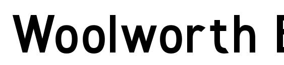 Woolworth Bold Font