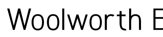 Woolworth Book Font