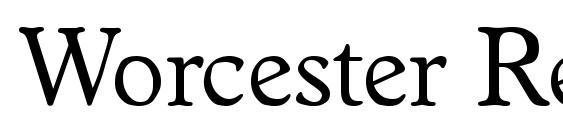 Worcester Regular font, free Worcester Regular font, preview Worcester Regular font