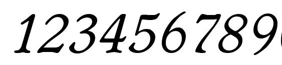 Worcester Serial RegularItalic DB Font, Number Fonts
