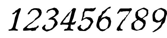 WorcesterAntique Italic Font, Number Fonts