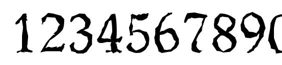 WorcesterRandom Regular Font, Number Fonts