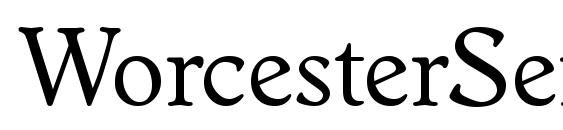 WorcesterSerial Regular font, free WorcesterSerial Regular font, preview WorcesterSerial Regular font