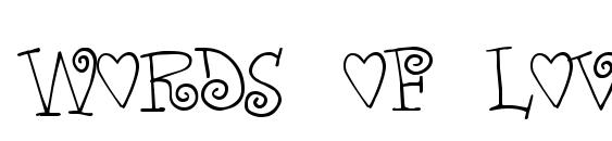Words of love Font, Pretty Fonts