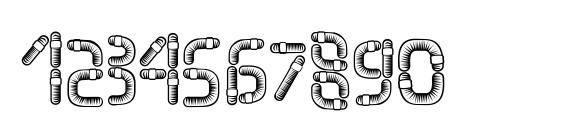 Worm Becker Font, Number Fonts