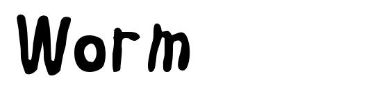 шрифт Worm, бесплатный шрифт Worm, предварительный просмотр шрифта Worm