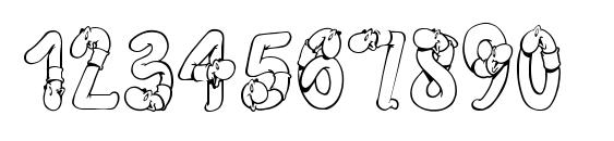 Wormbeeline Font, Number Fonts