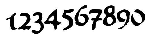 Worn ManuscriptRough Font, Number Fonts