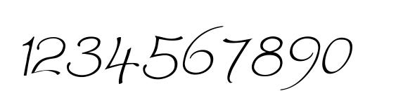 Worstveld Sling Oblique Font, Number Fonts