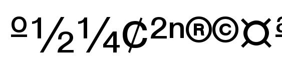 WP TypographicSymbols Font, Number Fonts