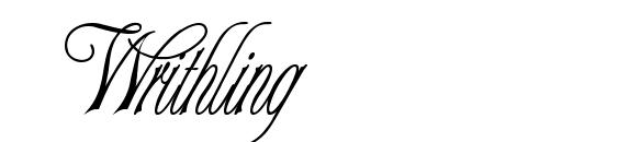шрифт Writhling, бесплатный шрифт Writhling, предварительный просмотр шрифта Writhling