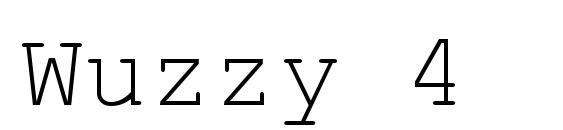 Wuzzy 4 font, free Wuzzy 4 font, preview Wuzzy 4 font
