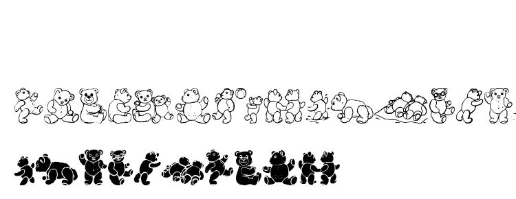 глифы шрифта Wwbearyspecial, символы шрифта Wwbearyspecial, символьная карта шрифта Wwbearyspecial, предварительный просмотр шрифта Wwbearyspecial, алфавит шрифта Wwbearyspecial, шрифт Wwbearyspecial