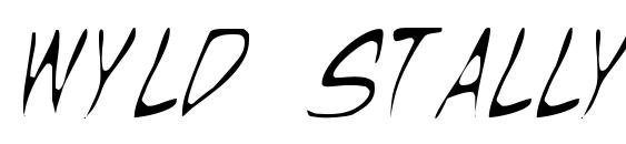 шрифт Wyld Stallyns Thin, бесплатный шрифт Wyld Stallyns Thin, предварительный просмотр шрифта Wyld Stallyns Thin
